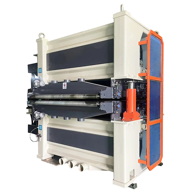 Lixadeira de cinta larga de madeira compensada de alta precisão para linha de produção