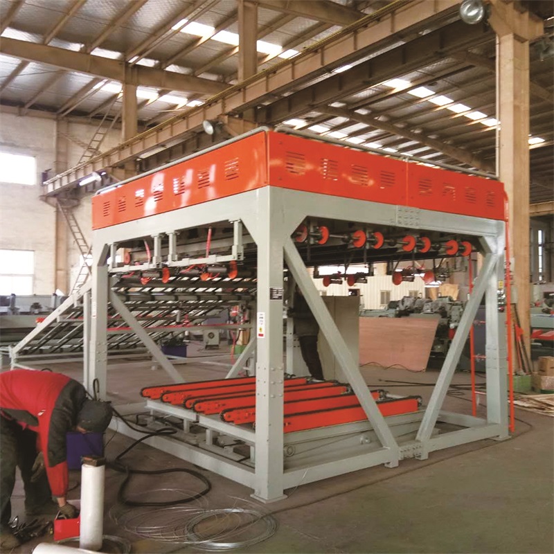 Empilhador automático de folheado a vácuo para linha de produção de madeira compensada