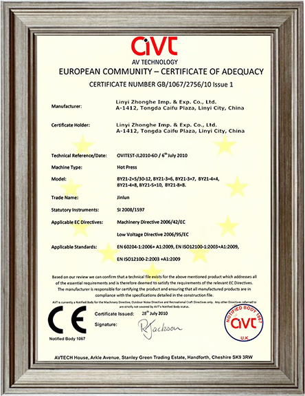 Certificado da Comunidade Europeia