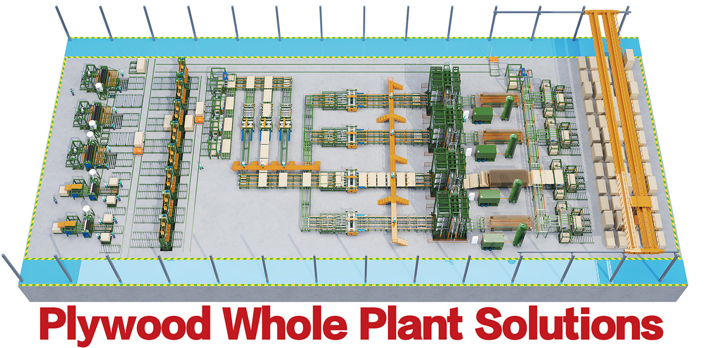 Soluções de plantas inteiras de madeira compensada