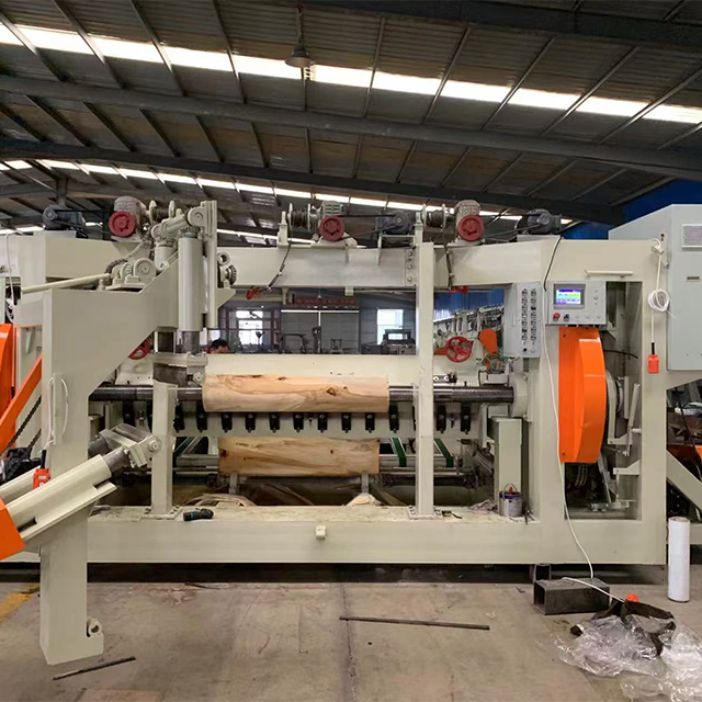 Máquina de descascamento de folheado no face do eixo para máquina de fazer compensado