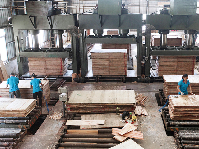 M&aacute;quina de prensa quente de madeira compensada el&eacute;trica